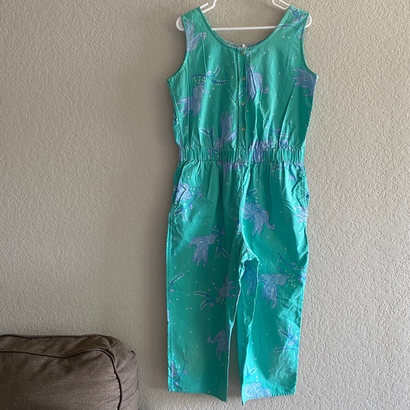 Vintage Pants - M vintage koi fish crop jumpsuit sleeveless retro